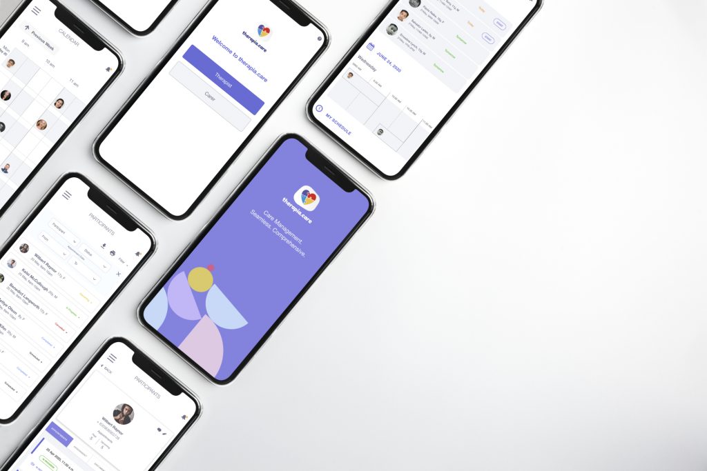 therapia care mobile app mockup