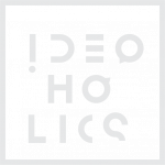 ideoholics logo- high on ideas